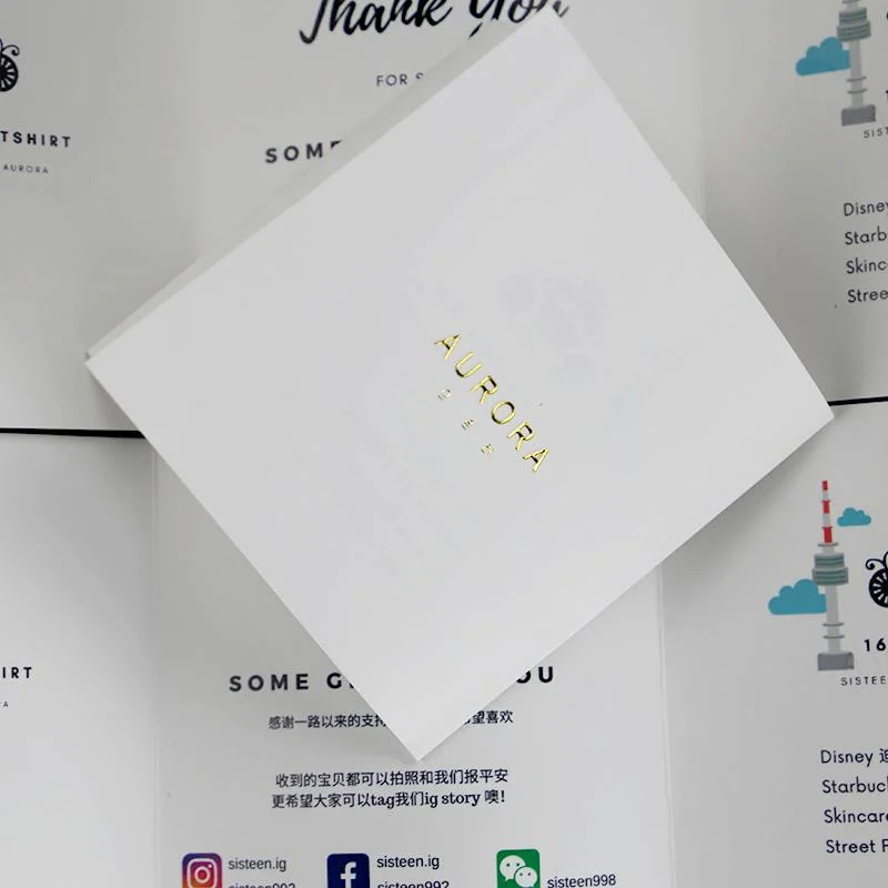 Custom Gift Promotion Thank You Card Paper Folder Flyer