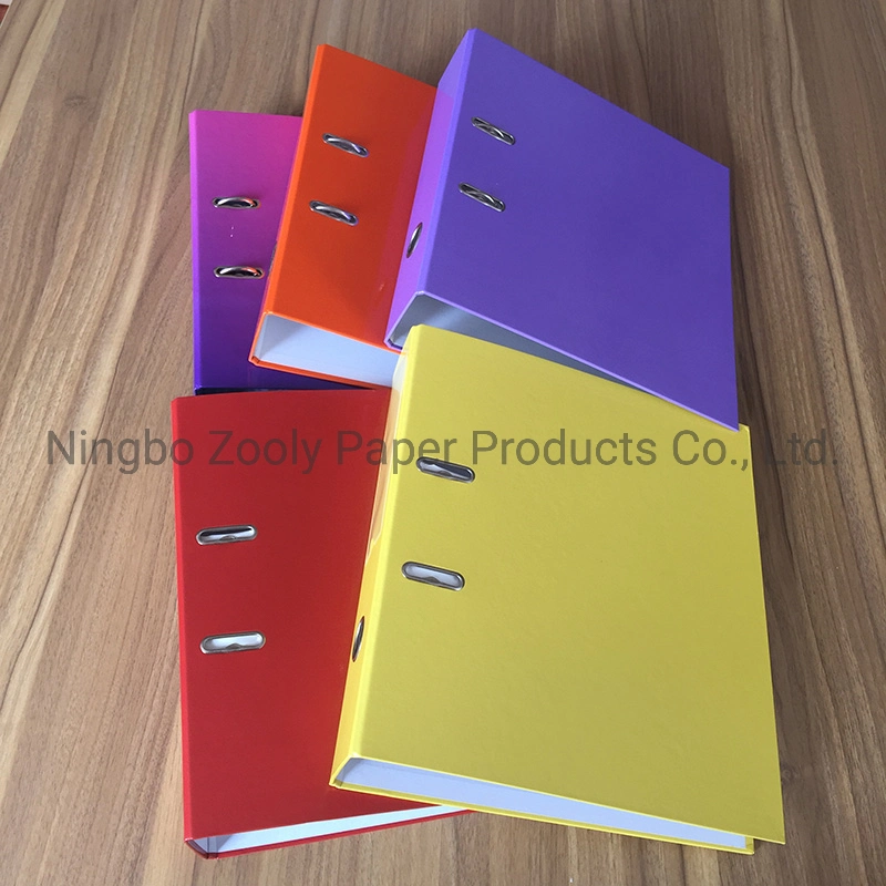 Assorted Color Printing A4 FC 3&quot; Paper Lever Arch File Clip File Ring Binder 2&quot; Paper Lever Arch File Folder